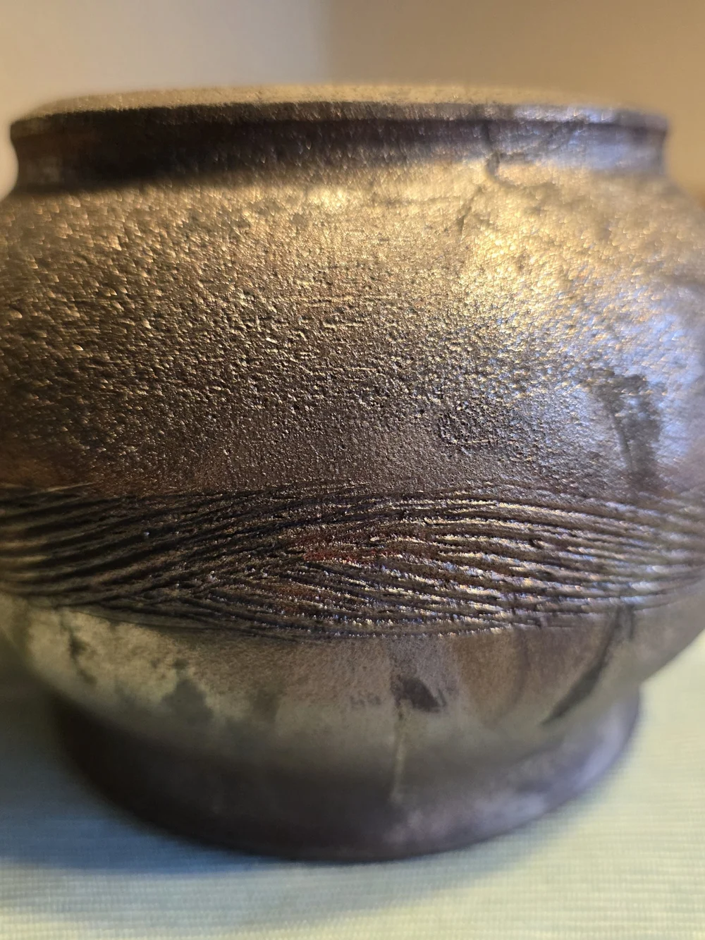 Raku Pottery Planter Pot Vase